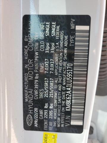 2020 HYUNDAI KONA SEL P - KM8K62AA1LU595170