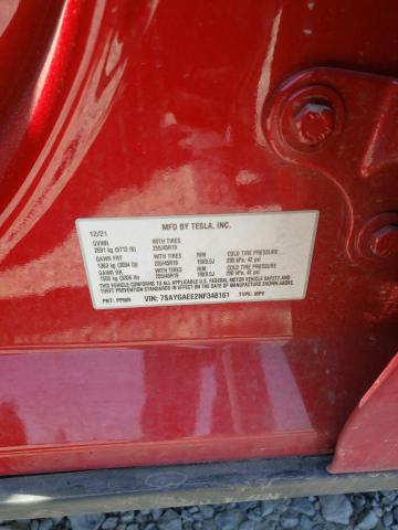 7SAYGAEE2NF348161 Tesla Model Y