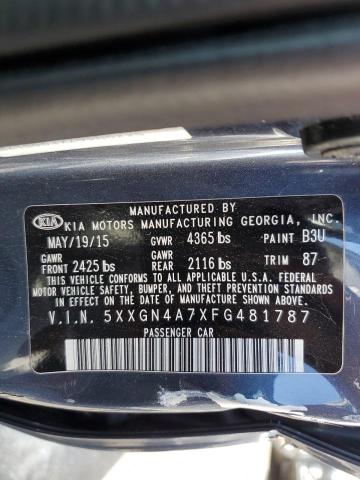 5XXGN4A7XFG481787 KIA OPTIMA EX