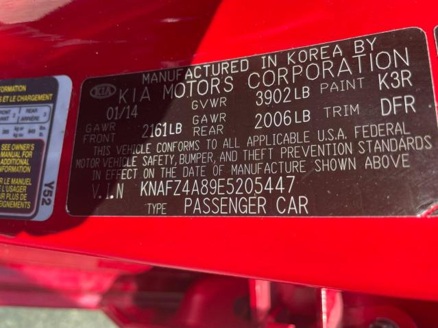 KNAFZ4A89E5205447 KIA FORTE EX