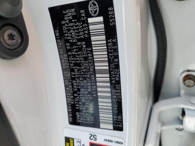 4T1G11AK7MU529876 Toyota CAMRY SE