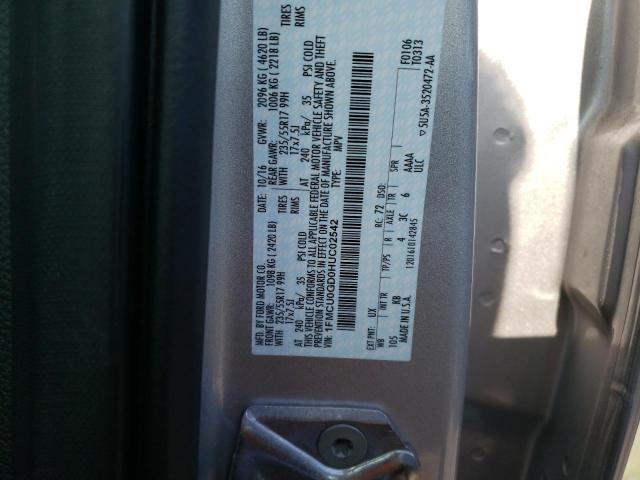 1FMCU0GD0HUC02542 Ford ESCAPE SE