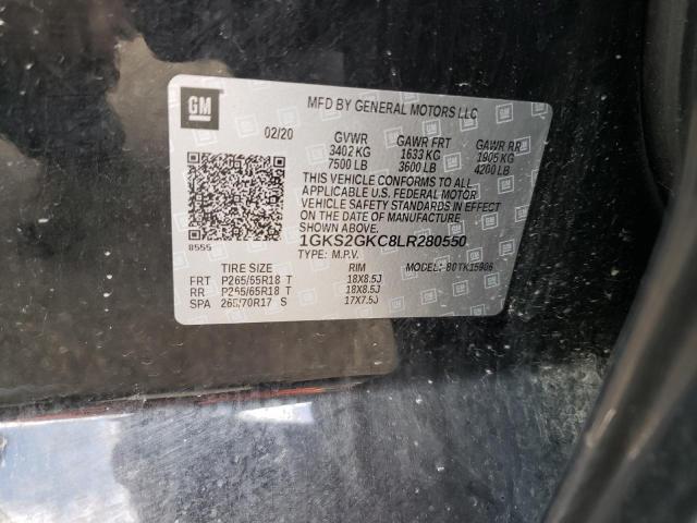 1GKS2GKC8LR280550 GMC Yukon Xl K1500 Slt