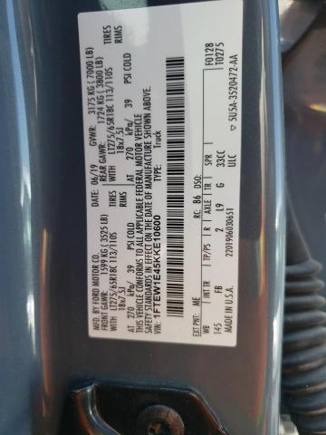 1FTEW1E45KKE10600 Ford F150 Supercrew