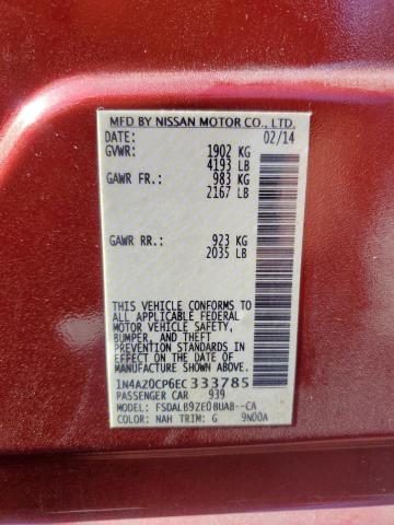 1N4AZ0CP6EC333785 Nissan LEAF S