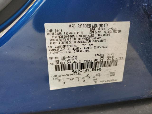 2019 FORD ECOSPORT MAJ3S2GE9KC301846