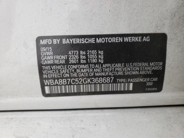 WBA8B7C52GK368687 BMW 340 XI