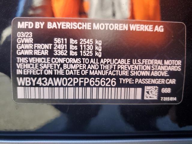 2023 BMW I4 EDRIVE3 - WBY43AW02PFP65626