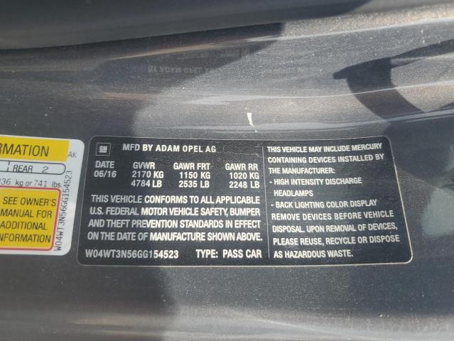 2016 BUICK CASCADA PR W04WT3N56GG154523
