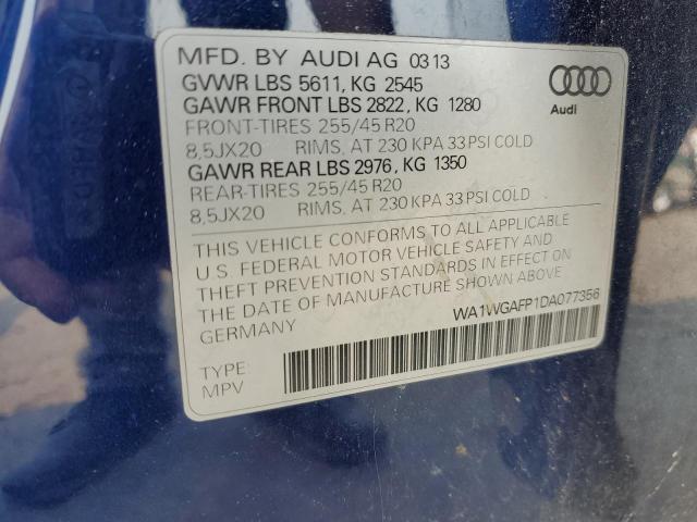 VIN WA1WGAFP1DA077356 2013 Audi Q5, Prestige no.12