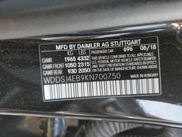 WDDSJ4EB9KN700750 Mercedes-Benz CLA 250