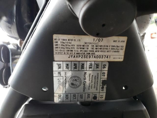 2007 YAMAHA XVS1300 CT - JYAVP25E97A003741