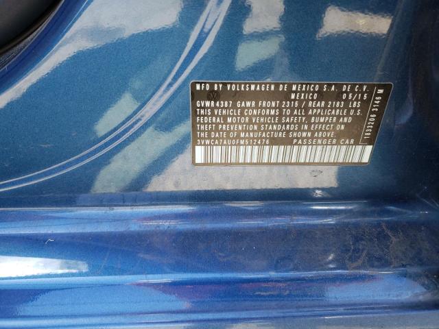 2015 VOLKSWAGEN GOLF SPORT - 3VWCA7AU0FM512476