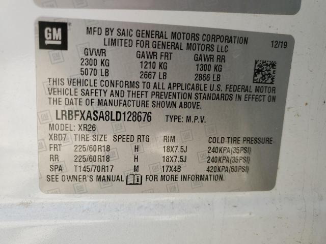 2020 BUICK ENVISION LRBFXASA8LD128676