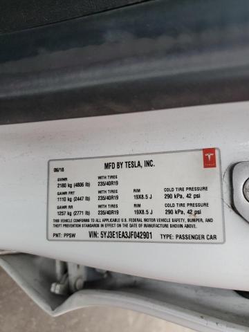 5YJ3E1EA3JF042901 Tesla MODEL 3