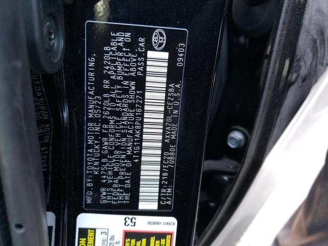 4T1G11AK8PU167271 Toyota Camry Se Night Shade