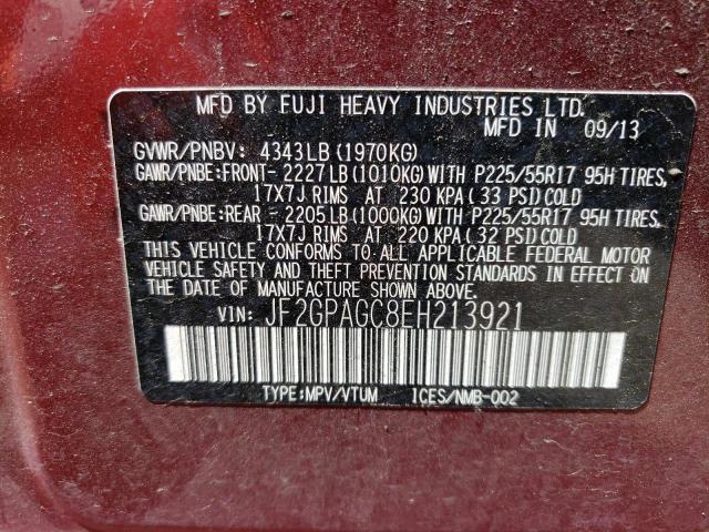 JF2GPAGC8EH213921 Subaru Xv Crosstrek 2.0 Limited