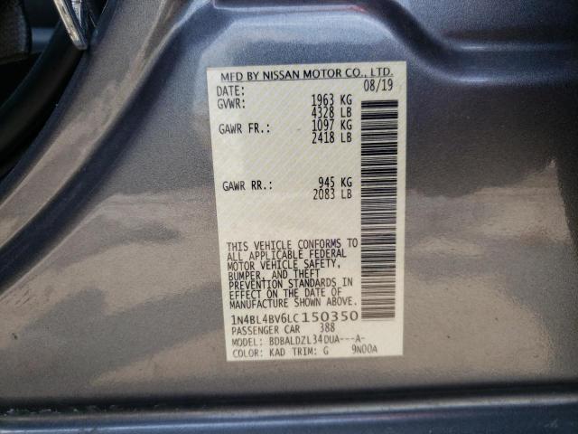 1N4BL4BV6LC150350 Nissan ALTIMA S