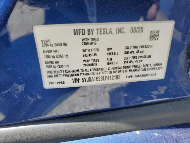 5YJSA1E23LF412182 Tesla MODEL S