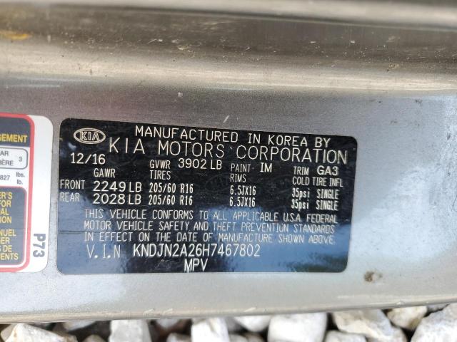 KNDJN2A26H7467802 KIA Soul