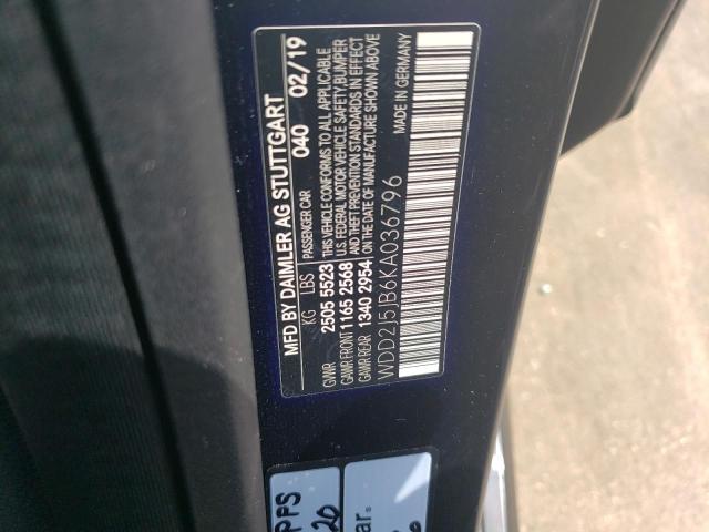 2019 MERCEDES-BENZ CLS 450 - WDD2J5JB6KA036796