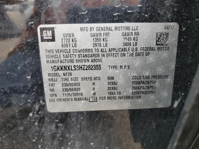 1GKKNXLS3HZ282355 GMC Acadia Denali