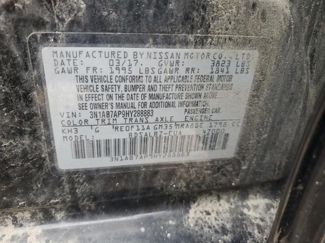 3N1AB7AP9HY288883 Nissan SENTRA S