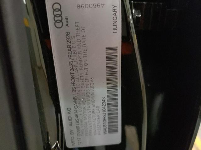 2018 AUDI S3 PREMIUM - WAUB1GFF3J1042343