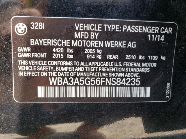 2015 BMW 328 I - WBA3A5G56FNS84235
