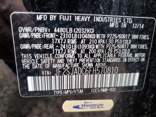 JF2SJADC6FH570810 Subaru Forester 2.5i Premium