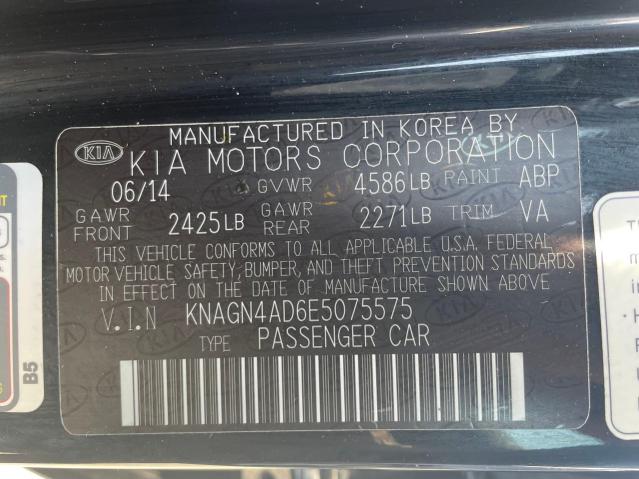 KNAGN4AD6E5075575 KIA OPTIMA HYBRID