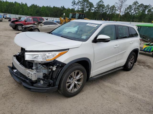 VIN 5TDJKRFH7ES056103 2014 Toyota Highlander, Xle no.1