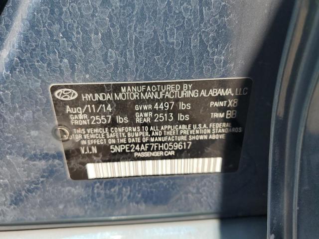 5NPE24AF7FH059617 Hyundai SONATA SE