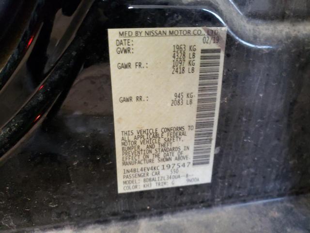 1N4BL4EV4KC197547 Nissan ALTIMA SL