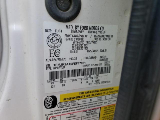 1FMJK2AT0FEF17051 Ford Expedition El Limited