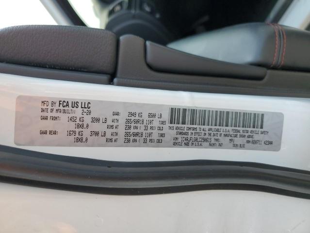 1C4RJFLG0LC290615 Jeep Grand Cherokee Trailhawk