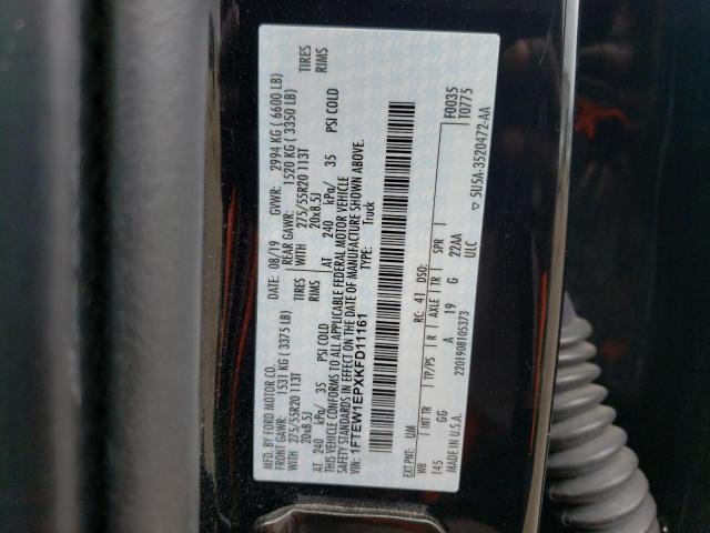 1FTEW1EPXKFD11161 Ford F150 Supercrew