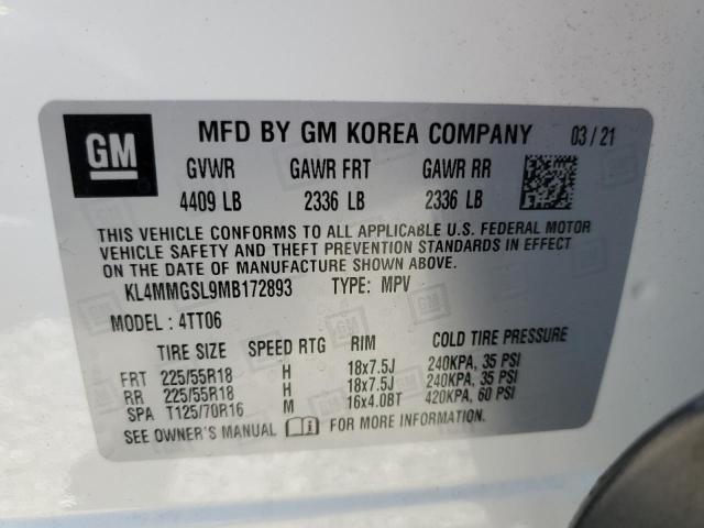 KL4MMGSL9MB172893 Buick Encore Gx Essence