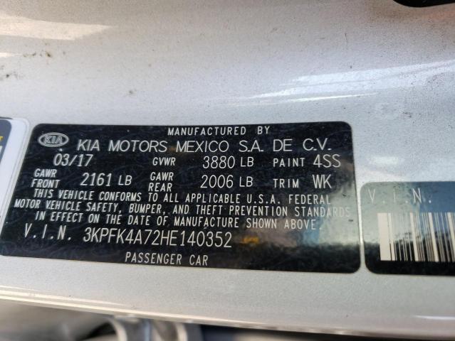 3KPFK4A72HE140352 KIA FORTE LX