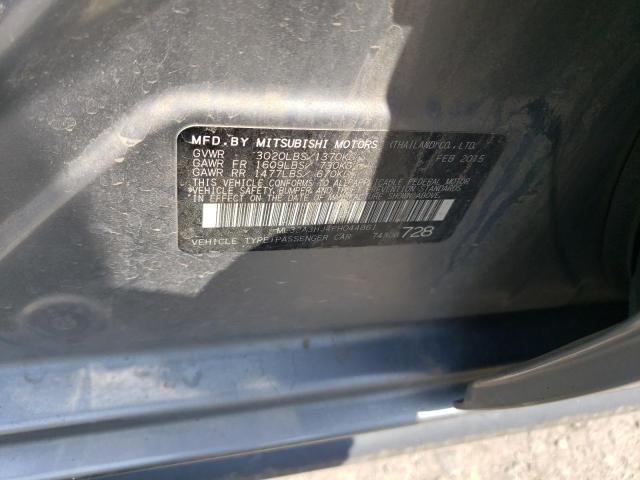 2015 MITSUBISHI MIRAGE ML32A3HJ4FH044861