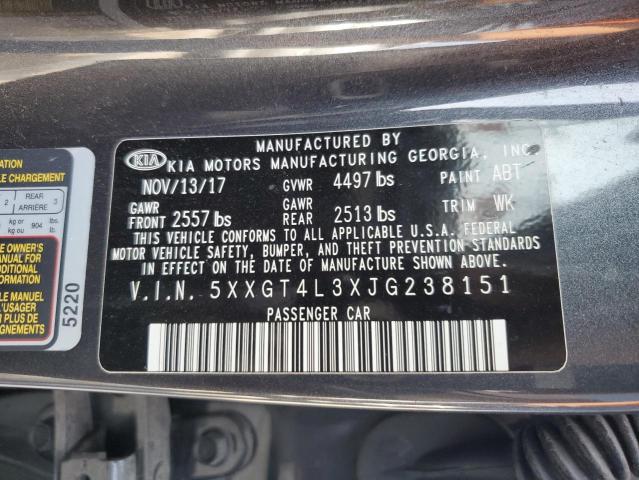 5XXGT4L3XJG238151 KIA Optima Lx