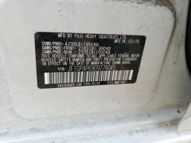 JF1GPAP69G9278045 Subaru Impreza Sport Premium