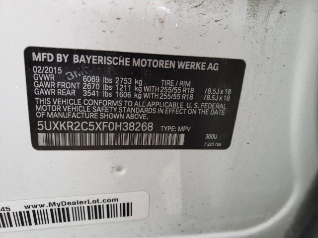 2015 BMW X5 SDRIVE3 - 5UXKR2C5XF0H38268