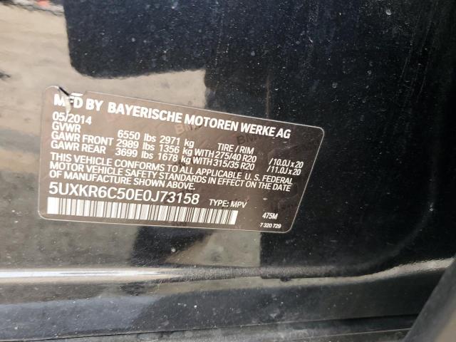 VIN 5UXKR6C50E0J73158 2014 BMW X5, Xdrive50I no.12