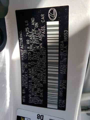 2021 LEXUS ES 300H LU 58AEA1C1XMU003827