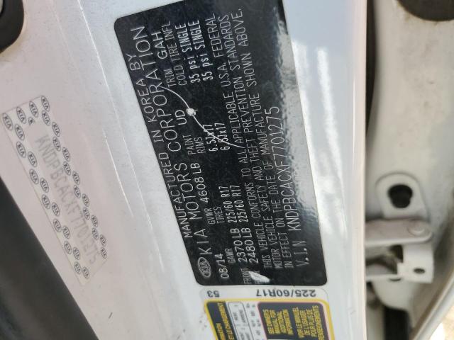 KNDPBCACXF7701275 KIA Sportage Lx