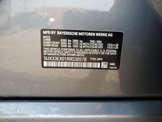 2024 BMW X6 XDRIVE4 - 5UX33EX01R9S30578