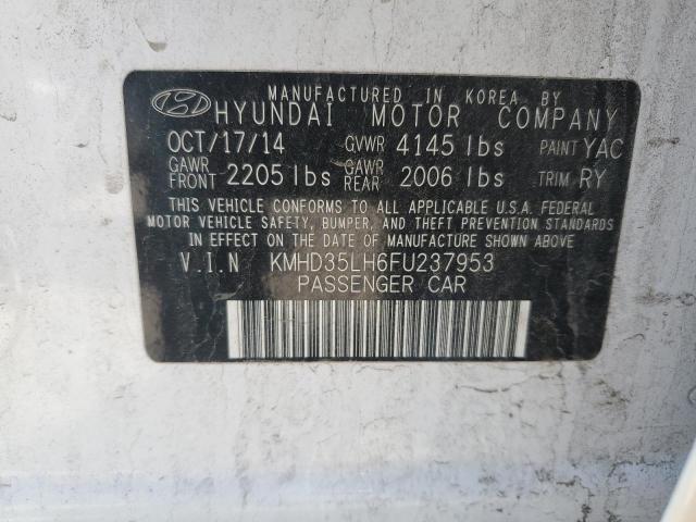 KMHD35LH6FU237953 Hyundai ELANTRA GT