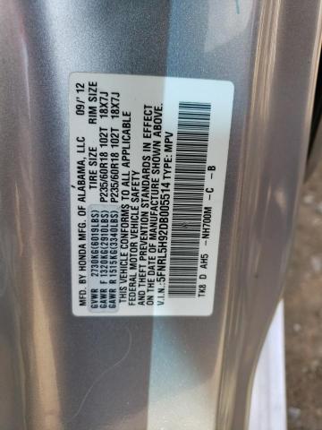 VIN 5FNRL5H92DB005514 2013 HONDA ODYSSEY no.13