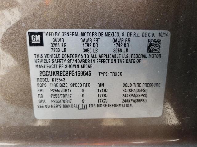 2015 CHEVROLET SILV1500 4 3GCUKREC8FG159646